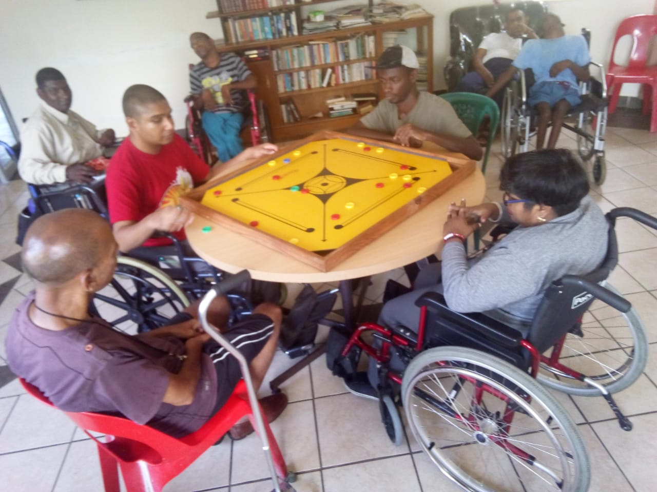 Chatsworth Cheshire Residents playing a game